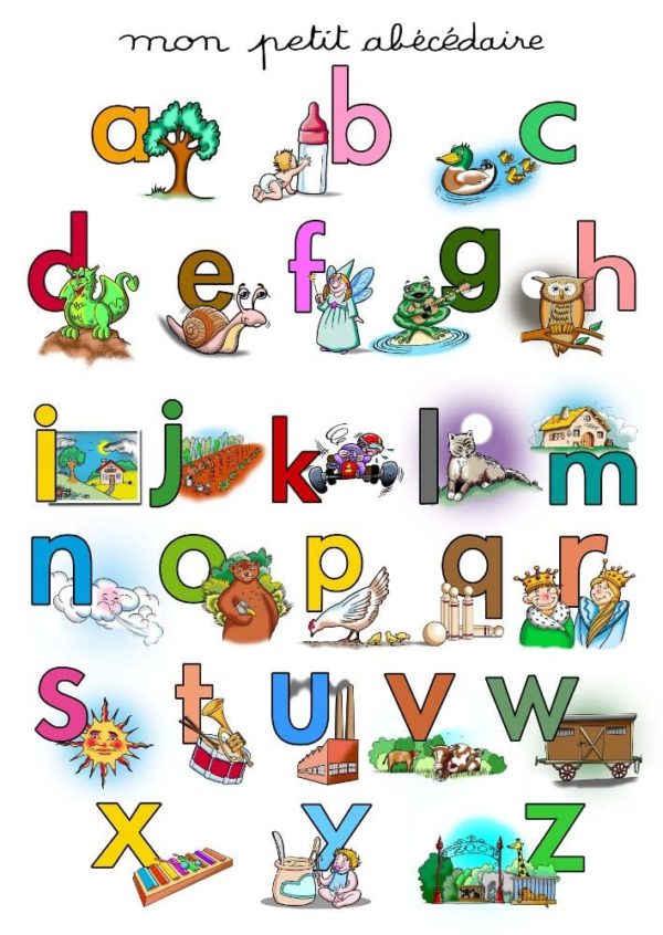 dessin avec les lettres de l alphabet